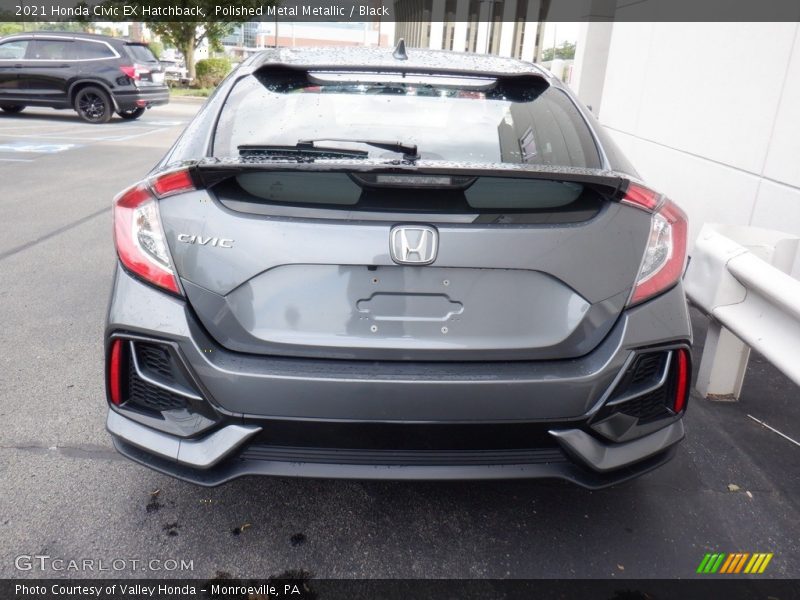 Polished Metal Metallic / Black 2021 Honda Civic EX Hatchback