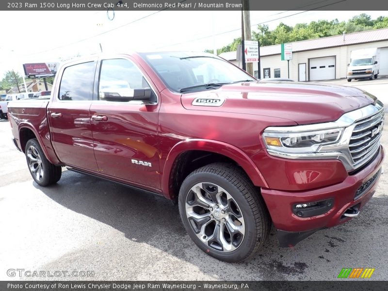 Delmonico Red Pearl / Mountain Brown 2023 Ram 1500 Long Horn Crew Cab 4x4