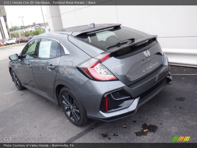 Polished Metal Metallic / Black 2021 Honda Civic EX Hatchback