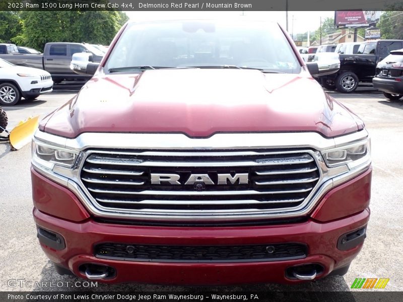 Delmonico Red Pearl / Mountain Brown 2023 Ram 1500 Long Horn Crew Cab 4x4