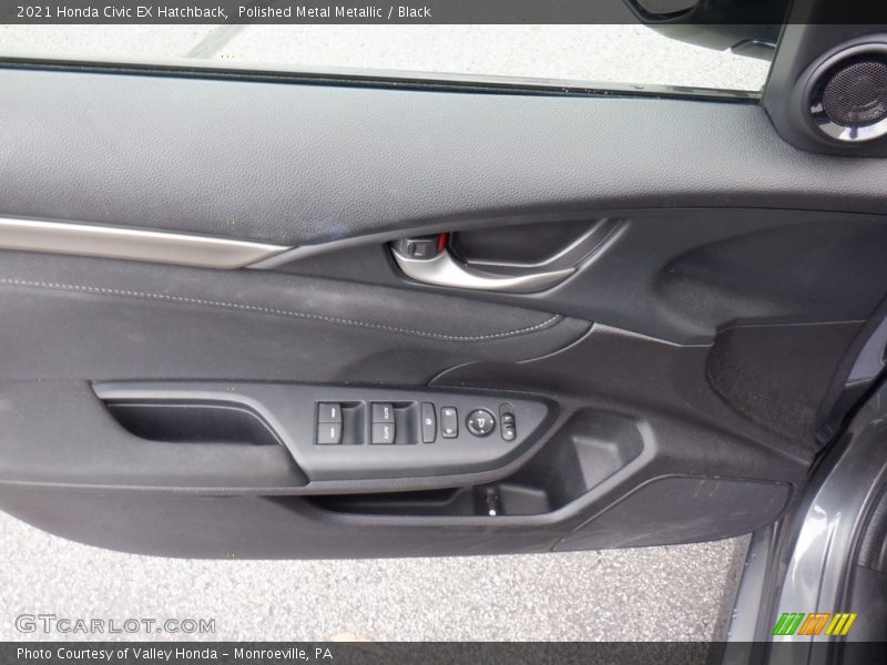 Polished Metal Metallic / Black 2021 Honda Civic EX Hatchback