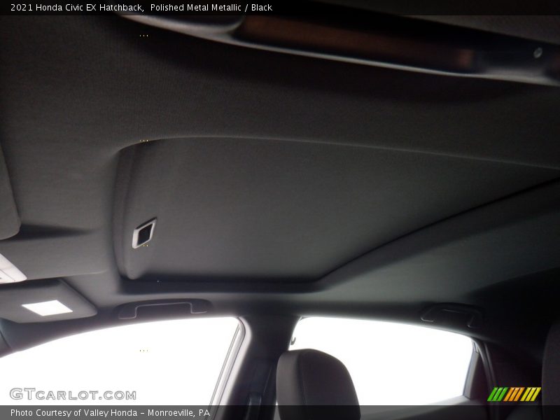 Polished Metal Metallic / Black 2021 Honda Civic EX Hatchback