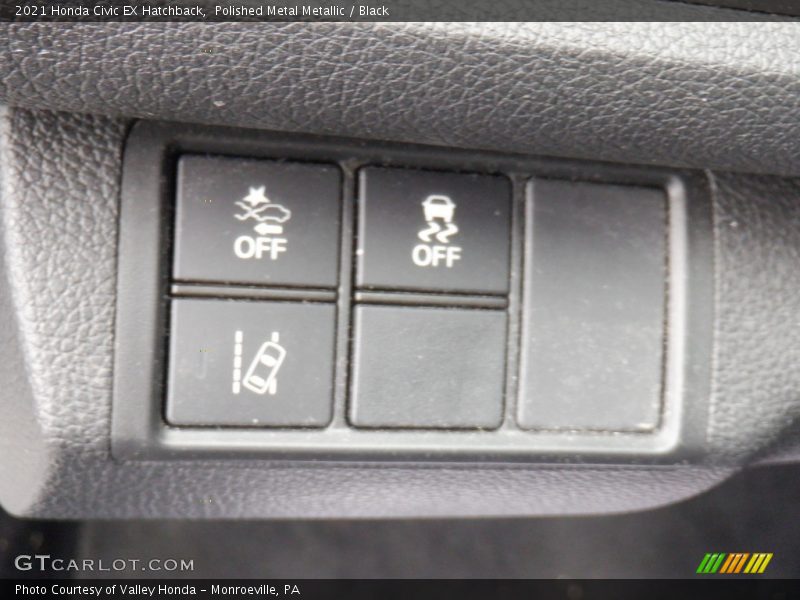Polished Metal Metallic / Black 2021 Honda Civic EX Hatchback