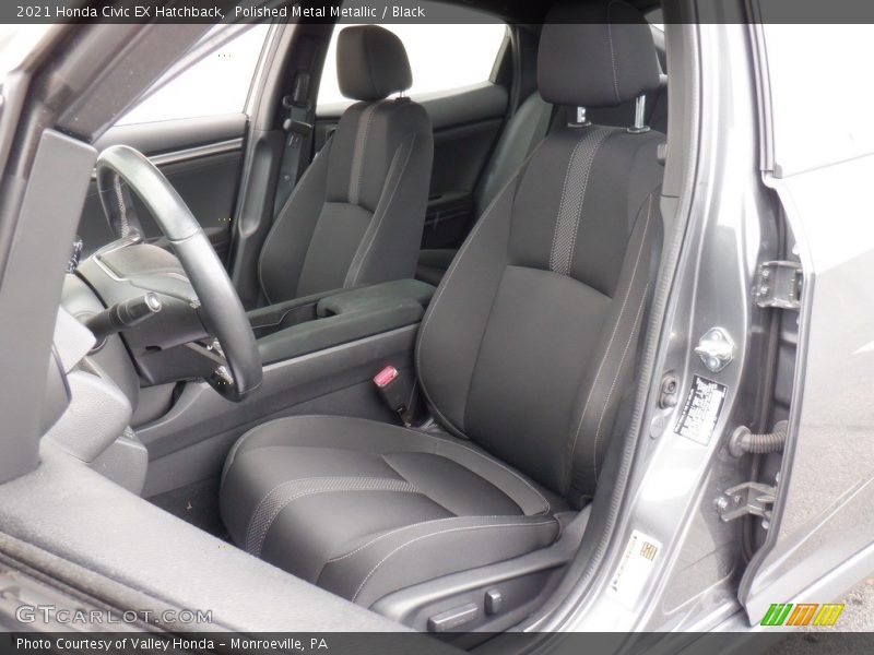 Polished Metal Metallic / Black 2021 Honda Civic EX Hatchback