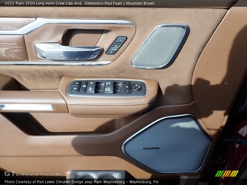 Delmonico Red Pearl / Mountain Brown 2023 Ram 1500 Long Horn Crew Cab 4x4