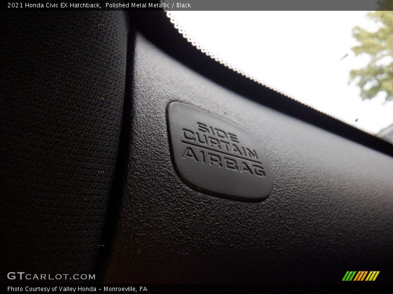 Polished Metal Metallic / Black 2021 Honda Civic EX Hatchback