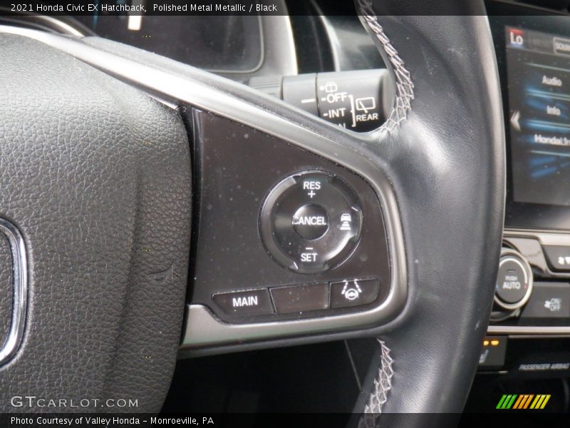 Polished Metal Metallic / Black 2021 Honda Civic EX Hatchback