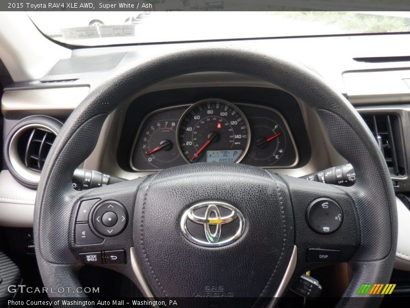 Super White / Ash 2015 Toyota RAV4 XLE AWD