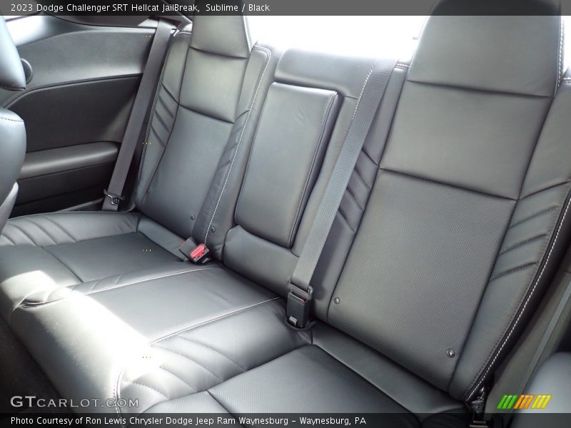 Rear Seat of 2023 Challenger SRT Hellcat JailBreak