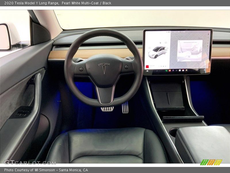 Dashboard of 2020 Model Y Long Range
