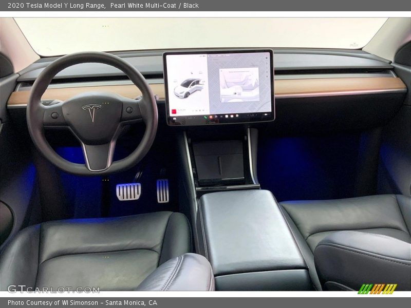 Front Seat of 2020 Model Y Long Range
