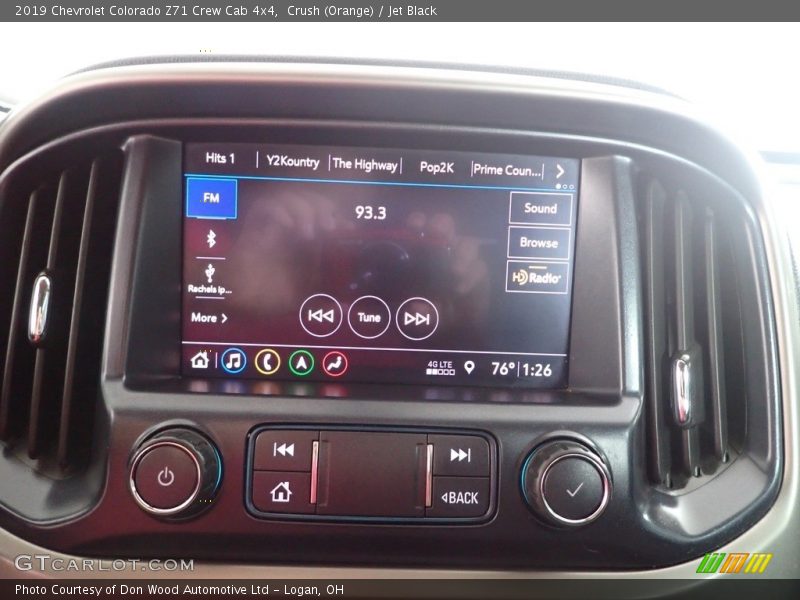 Crush (Orange) / Jet Black 2019 Chevrolet Colorado Z71 Crew Cab 4x4