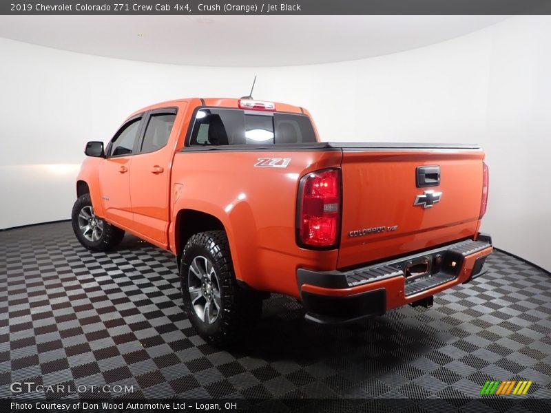 Crush (Orange) / Jet Black 2019 Chevrolet Colorado Z71 Crew Cab 4x4