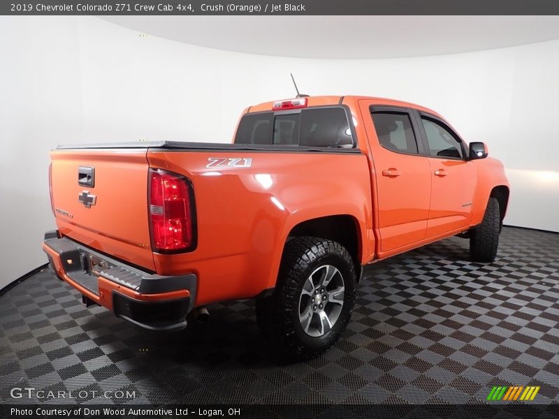 Crush (Orange) / Jet Black 2019 Chevrolet Colorado Z71 Crew Cab 4x4