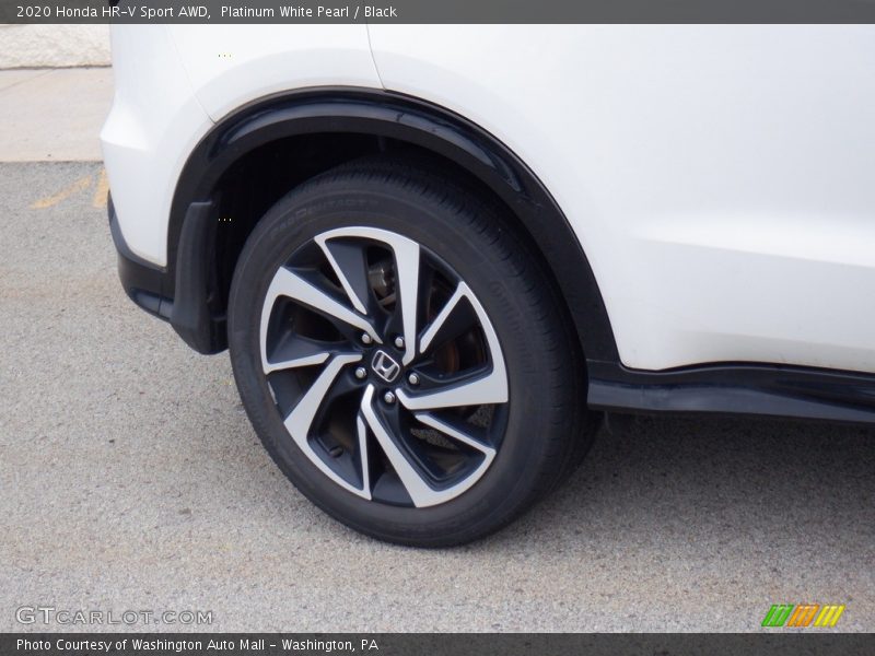 Platinum White Pearl / Black 2020 Honda HR-V Sport AWD