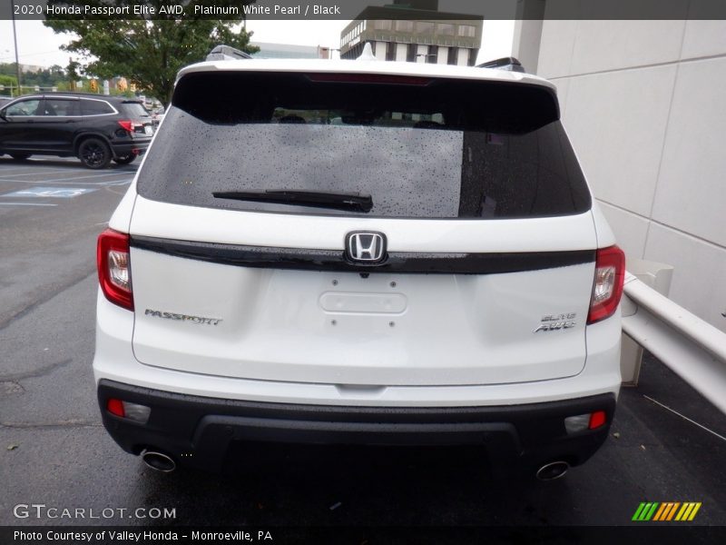 Platinum White Pearl / Black 2020 Honda Passport Elite AWD