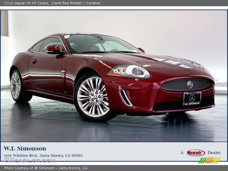 Claret Red Metallic / Caramel 2010 Jaguar XK XK Coupe