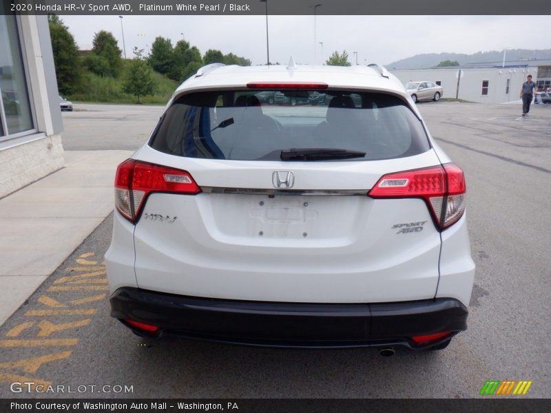 Platinum White Pearl / Black 2020 Honda HR-V Sport AWD