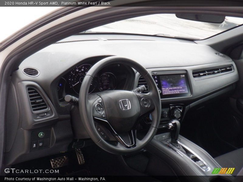 Platinum White Pearl / Black 2020 Honda HR-V Sport AWD