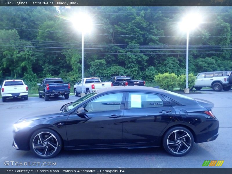 Black / Black 2022 Hyundai Elantra N-Line