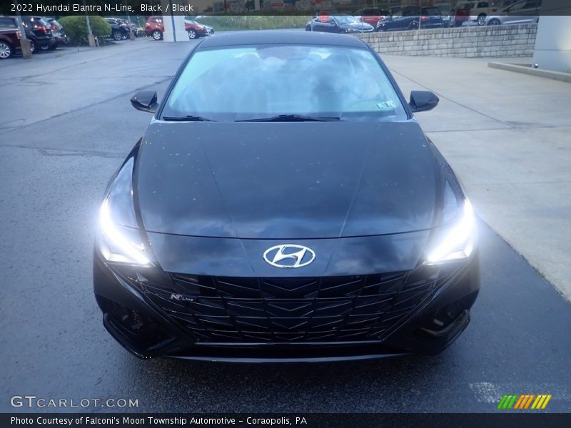 Black / Black 2022 Hyundai Elantra N-Line