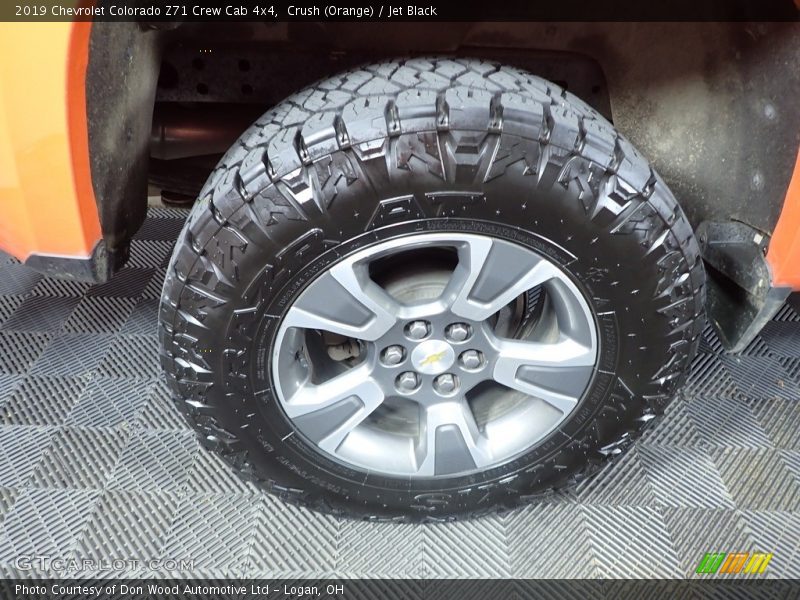 Crush (Orange) / Jet Black 2019 Chevrolet Colorado Z71 Crew Cab 4x4