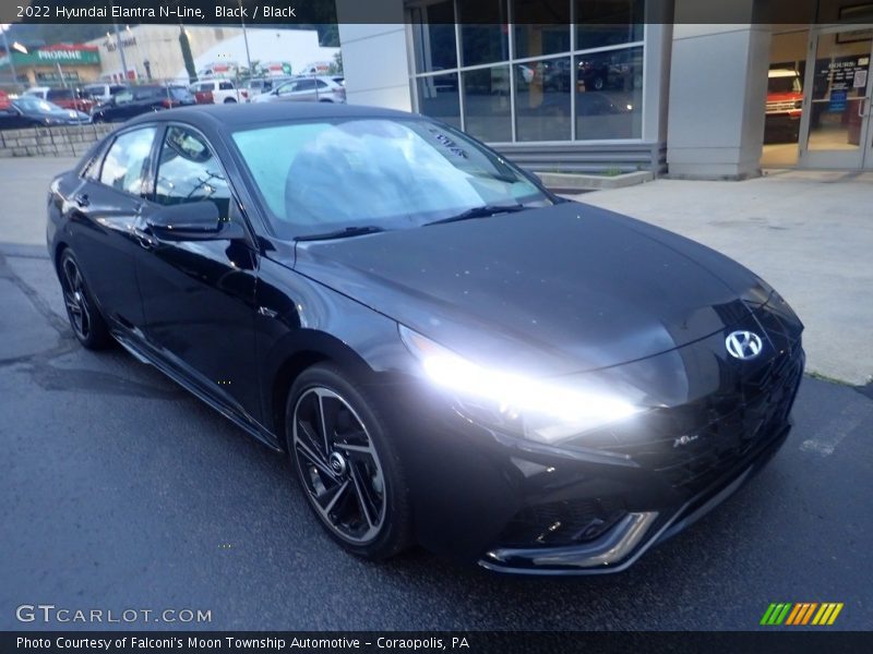 Black / Black 2022 Hyundai Elantra N-Line