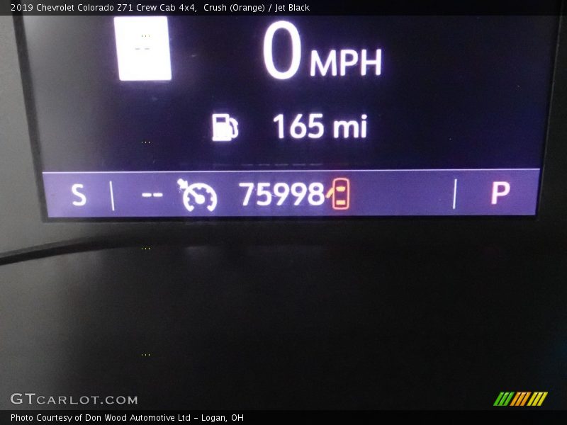 Crush (Orange) / Jet Black 2019 Chevrolet Colorado Z71 Crew Cab 4x4