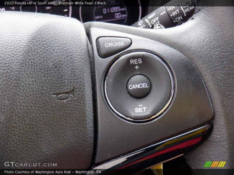 Platinum White Pearl / Black 2020 Honda HR-V Sport AWD
