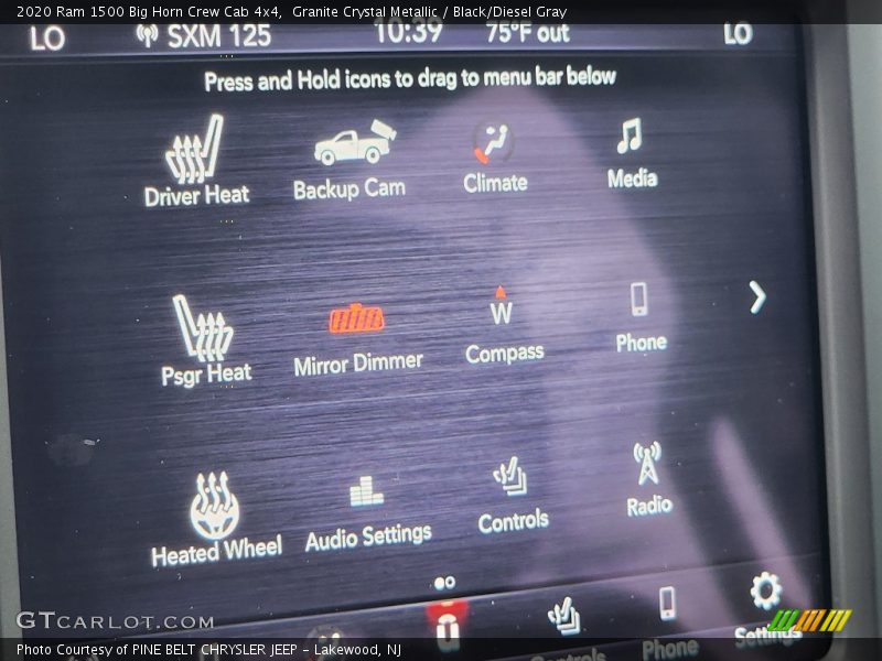 Granite Crystal Metallic / Black/Diesel Gray 2020 Ram 1500 Big Horn Crew Cab 4x4