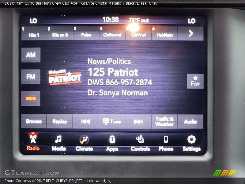 Granite Crystal Metallic / Black/Diesel Gray 2020 Ram 1500 Big Horn Crew Cab 4x4
