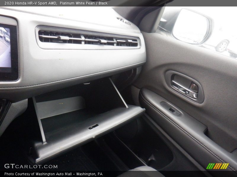 Platinum White Pearl / Black 2020 Honda HR-V Sport AWD