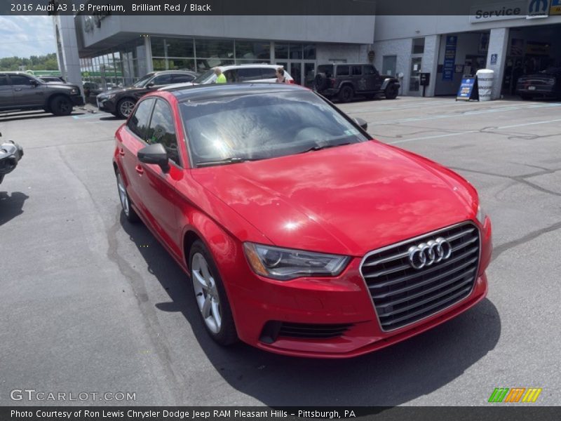Brilliant Red / Black 2016 Audi A3 1.8 Premium