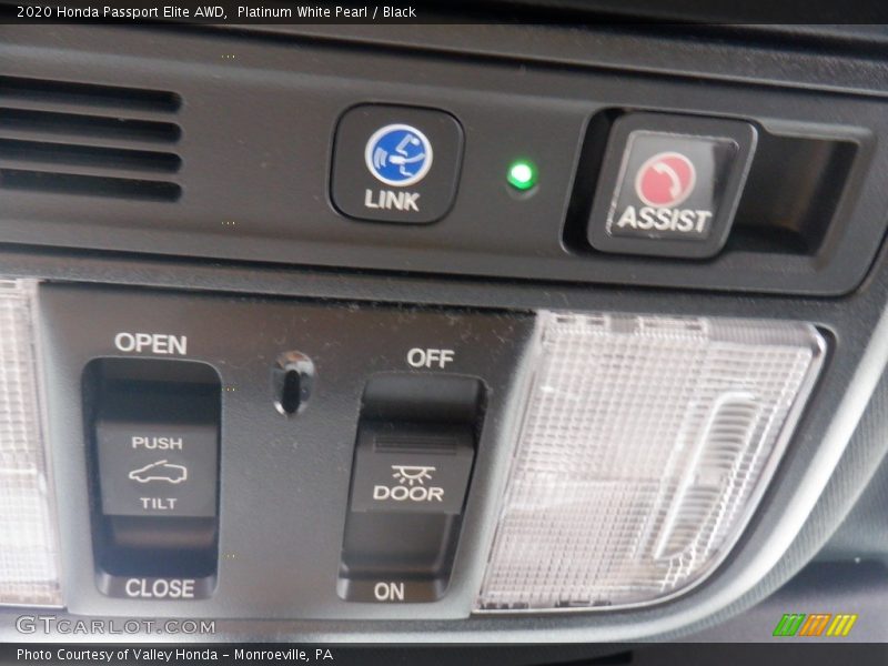 Platinum White Pearl / Black 2020 Honda Passport Elite AWD