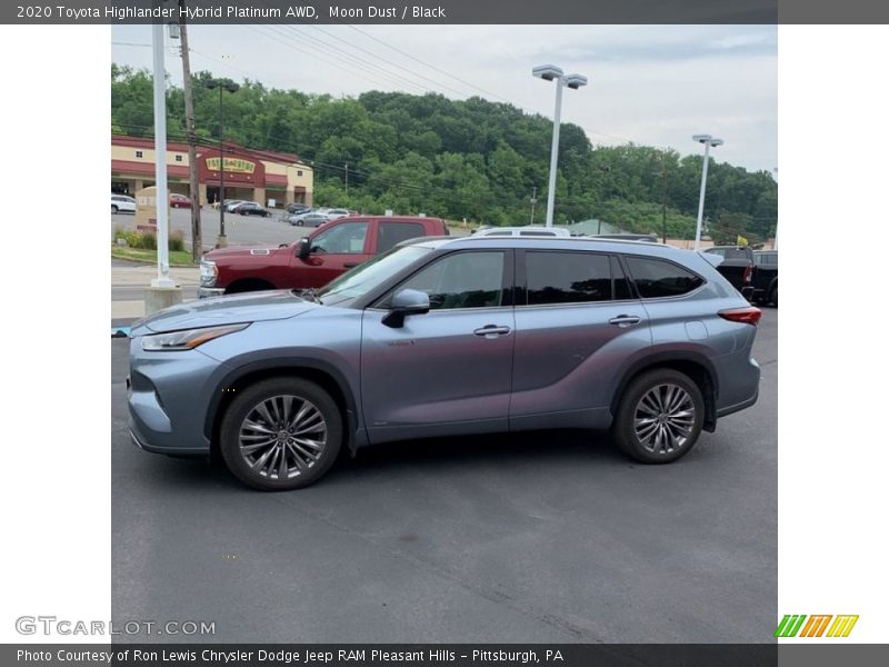 Moon Dust / Black 2020 Toyota Highlander Hybrid Platinum AWD