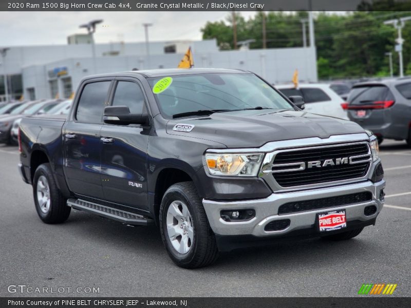 Granite Crystal Metallic / Black/Diesel Gray 2020 Ram 1500 Big Horn Crew Cab 4x4