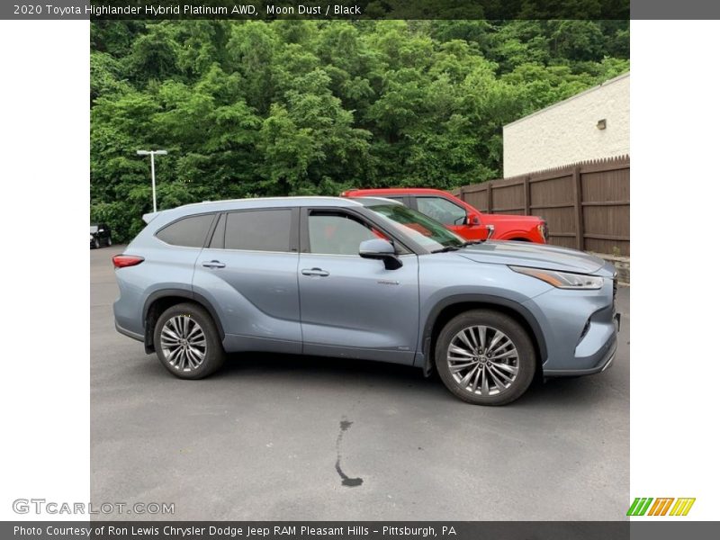 Moon Dust / Black 2020 Toyota Highlander Hybrid Platinum AWD