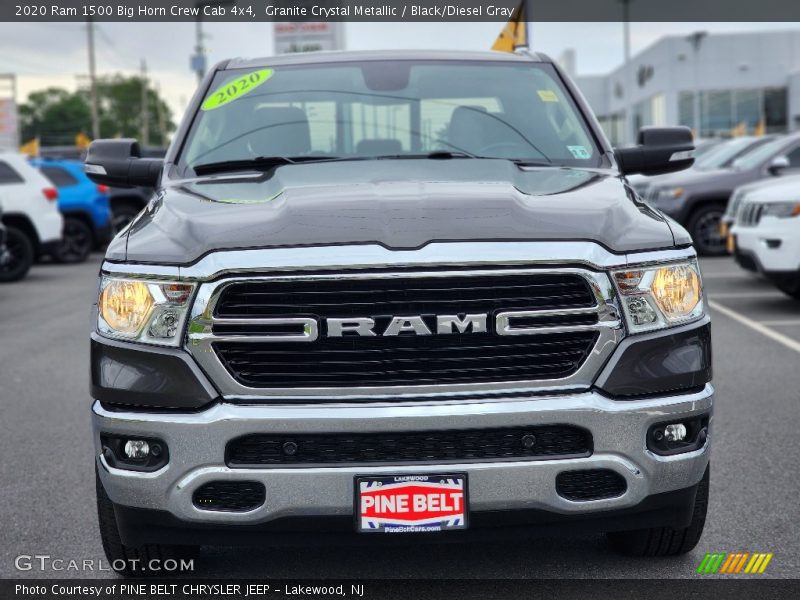 Granite Crystal Metallic / Black/Diesel Gray 2020 Ram 1500 Big Horn Crew Cab 4x4