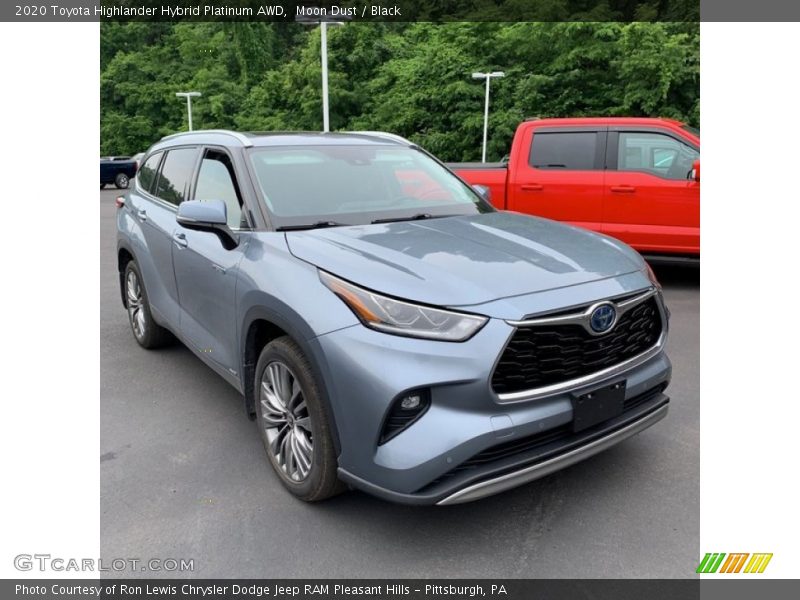 Moon Dust / Black 2020 Toyota Highlander Hybrid Platinum AWD