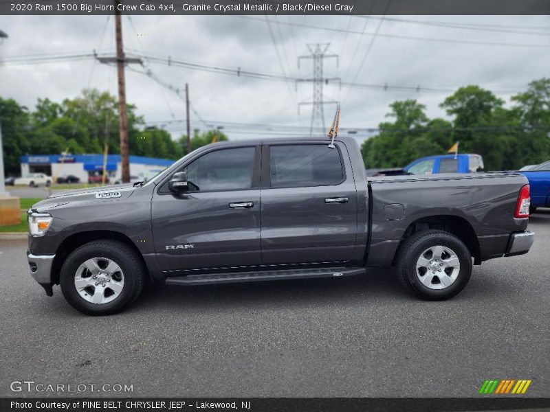 Granite Crystal Metallic / Black/Diesel Gray 2020 Ram 1500 Big Horn Crew Cab 4x4