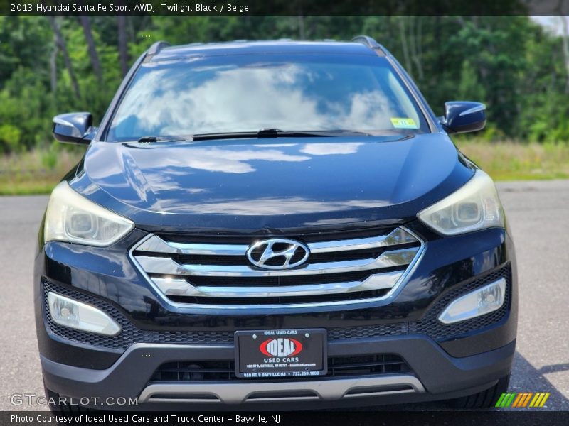 Twilight Black / Beige 2013 Hyundai Santa Fe Sport AWD