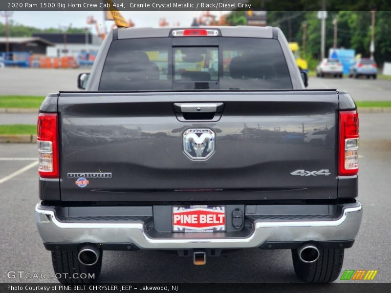 Granite Crystal Metallic / Black/Diesel Gray 2020 Ram 1500 Big Horn Crew Cab 4x4