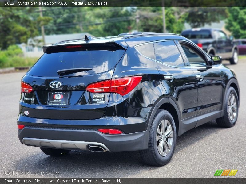 Twilight Black / Beige 2013 Hyundai Santa Fe Sport AWD