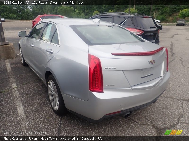 Radiant Silver Metallic / Jet Black 2018 Cadillac ATS AWD