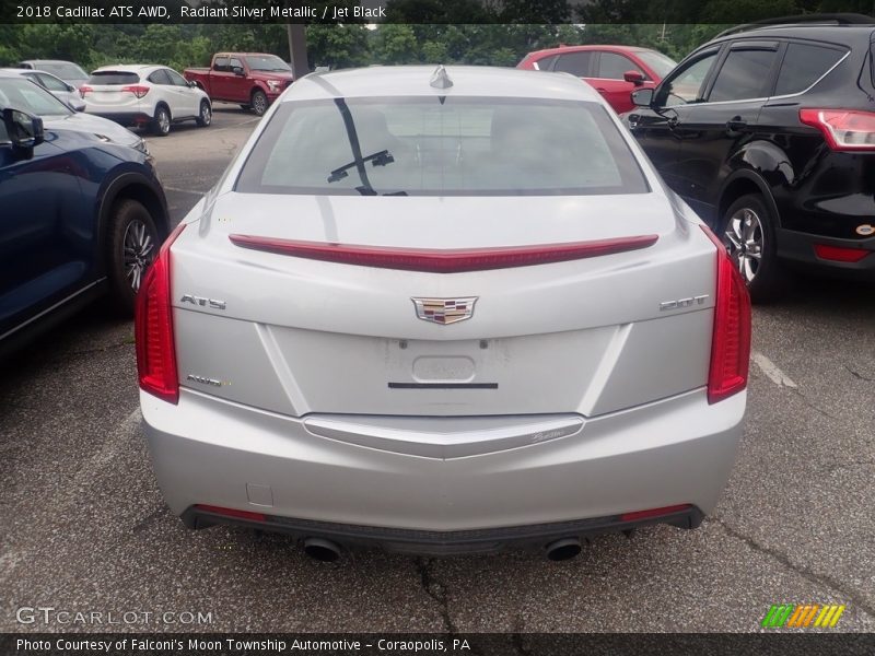 Radiant Silver Metallic / Jet Black 2018 Cadillac ATS AWD