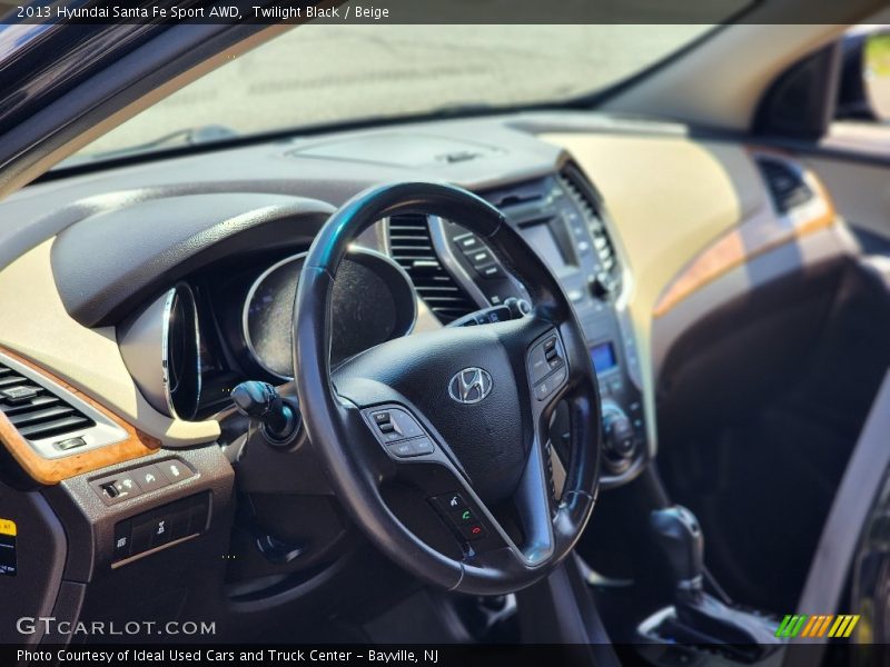 Twilight Black / Beige 2013 Hyundai Santa Fe Sport AWD
