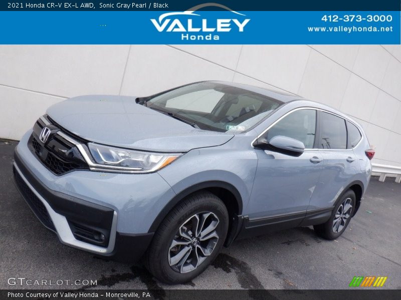 Sonic Gray Pearl / Black 2021 Honda CR-V EX-L AWD