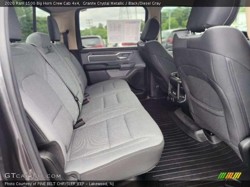 Rear Seat of 2020 1500 Big Horn Crew Cab 4x4
