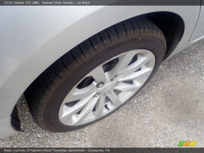 Radiant Silver Metallic / Jet Black 2018 Cadillac ATS AWD