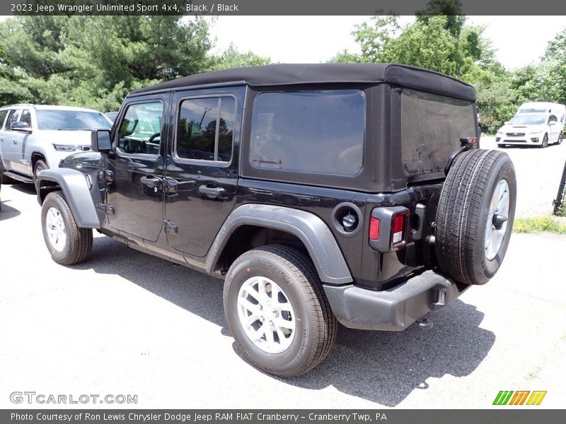 Black / Black 2023 Jeep Wrangler Unlimited Sport 4x4